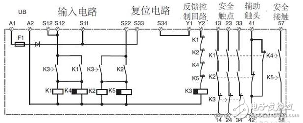安全繼電器工作原理、接線圖、使用方法